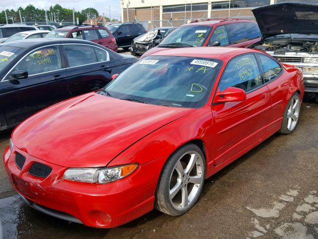 1G2WP12K5XF227447 - 1999 PONTIAC GRAND PRIX RED photo 2