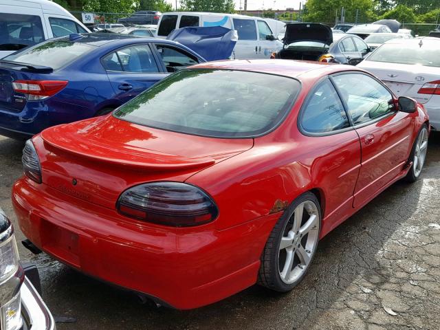 1G2WP12K5XF227447 - 1999 PONTIAC GRAND PRIX RED photo 4
