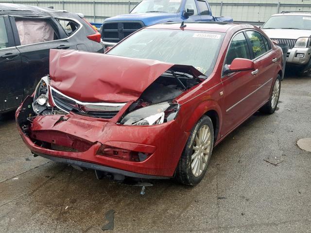 1G8ZV57788F133794 - 2008 SATURN AURA XR MAROON photo 2