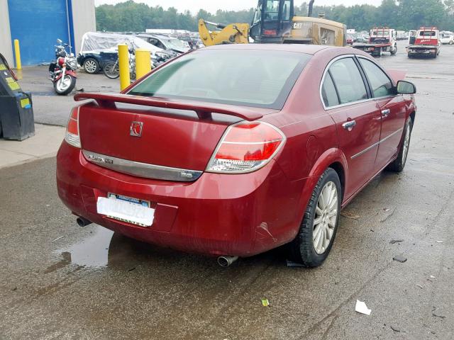 1G8ZV57788F133794 - 2008 SATURN AURA XR MAROON photo 4