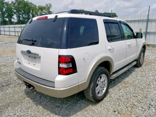 1FMEU6EEXAUA43655 - 2010 FORD EXPLORER E WHITE photo 4