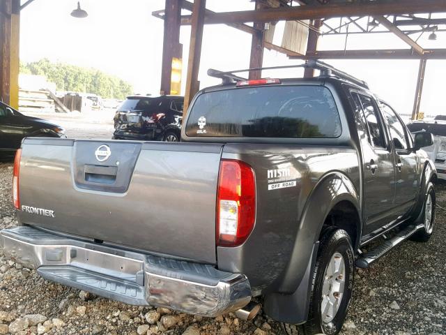 1N6AD07U85C464044 - 2005 NISSAN FRONTIER C GRAY photo 4