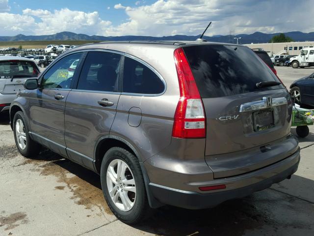 5J6RE4H77BL027001 - 2011 HONDA CR-V EXL BROWN photo 3