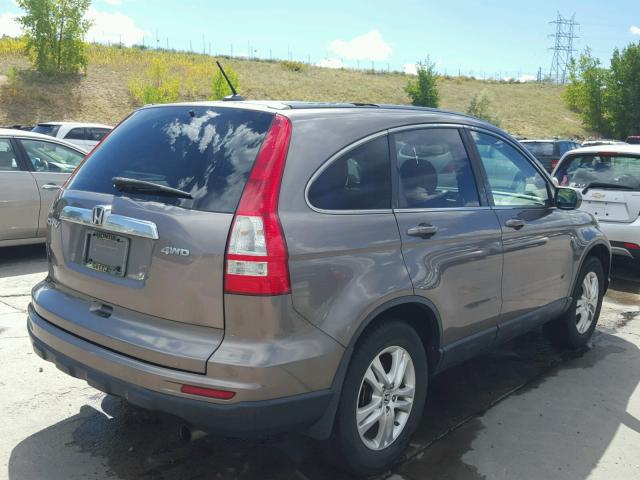 5J6RE4H77BL027001 - 2011 HONDA CR-V EXL BROWN photo 4