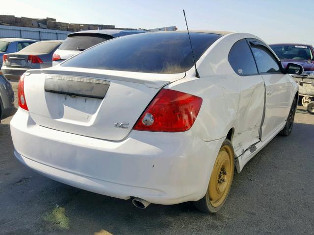 JTKDE177360128309 - 2006 TOYOTA SCION TC თეთრი ფოტო 4