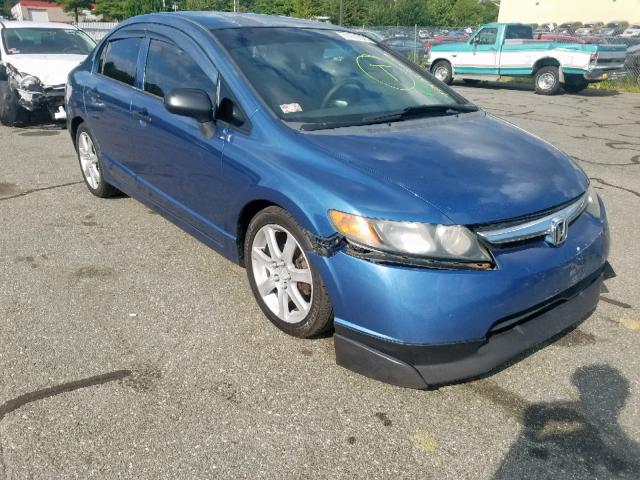 2HGFA15276H511122 - 2006 HONDA CIVIC DX BLUE photo 1