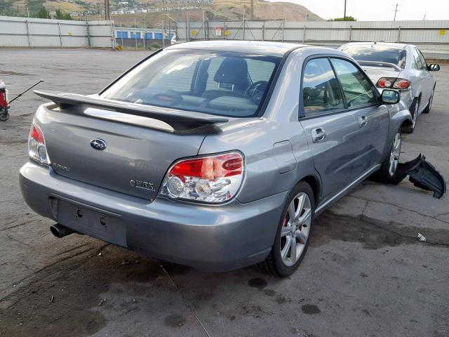 JF1GD75637G519446 - 2007 SUBARU IMPREZA WR SILVER photo 4