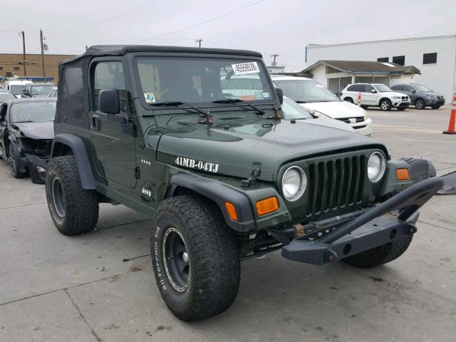 1J4FA39S35P318927 - 2005 JEEP WRANGLER X GREEN photo 1