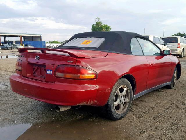 JT5FG02T9W0050932 - 1998 TOYOTA CELICA GT RED photo 4