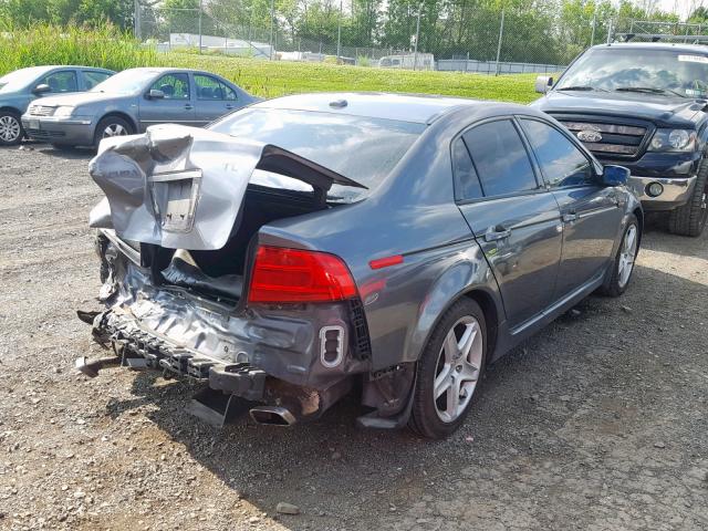 19UUA66276A050554 - 2006 ACURA 3.2TL GRAY photo 4