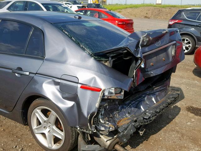 19UUA66276A050554 - 2006 ACURA 3.2TL GRAY photo 9