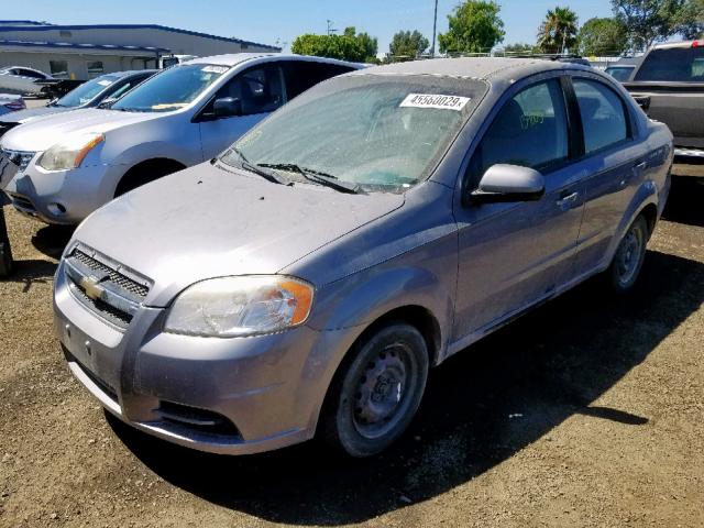 KL1TD5DE8BB226662 - 2011 CHEVROLET AVEO LS GRAY photo 2