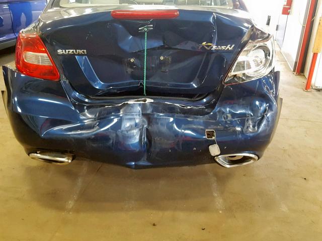 JS2RE9A34B6110982 - 2011 SUZUKI KIZASHI SE BLUE photo 9