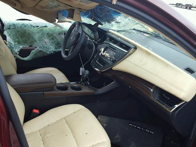 4T1BK1EB3EU129879 - 2014 TOYOTA AVALON BAS BURGUNDY photo 5