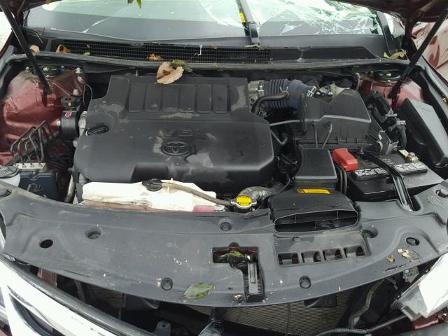 4T1BK1EB3EU129879 - 2014 TOYOTA AVALON BAS BURGUNDY photo 7