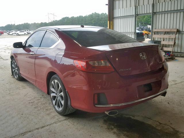 1HGCT2B85FA007629 - 2015 HONDA ACCORD EXL RED photo 3