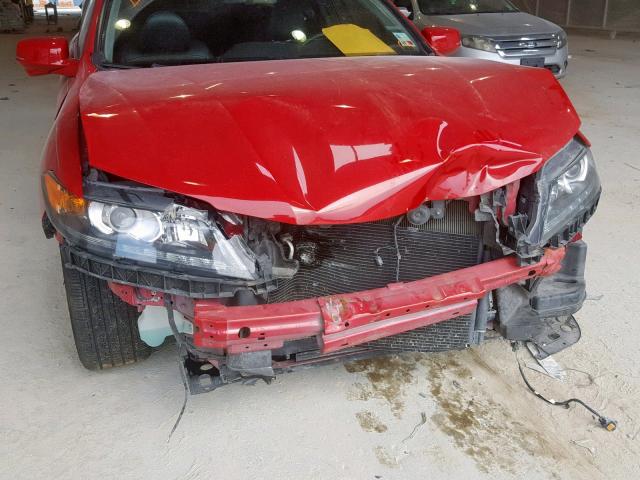 1HGCT2B85FA007629 - 2015 HONDA ACCORD EXL RED photo 9