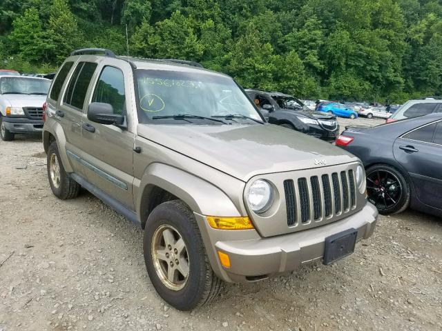 1J4GL38K45W687611 - 2005 JEEP LIBERTY RE TAN photo 1