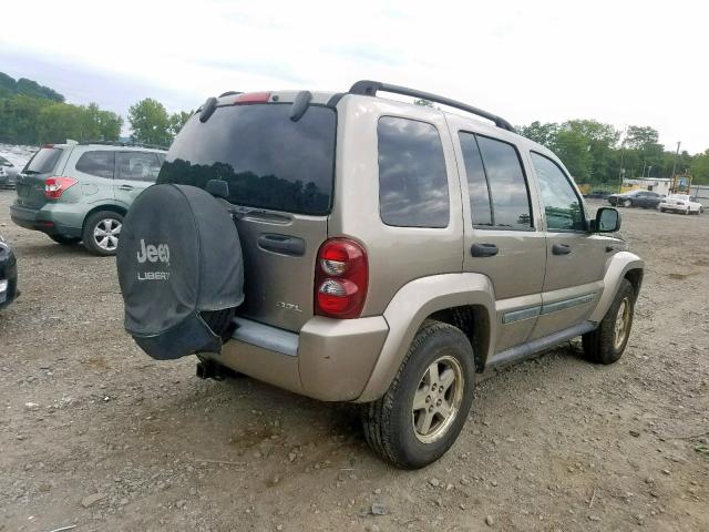 1J4GL38K45W687611 - 2005 JEEP LIBERTY RE TAN photo 4