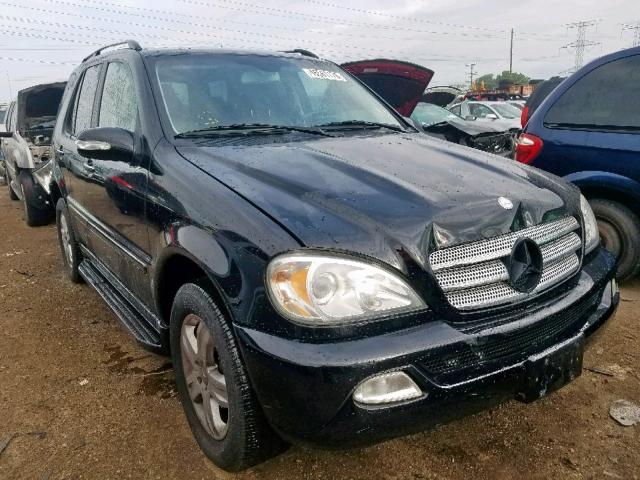 4JGAB57E65A535053 - 2005 MERCEDES-BENZ ML 350 BLACK photo 1