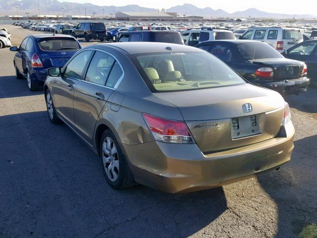 1HGCP26819A020137 - 2009 HONDA ACCORD EXL GOLD photo 3