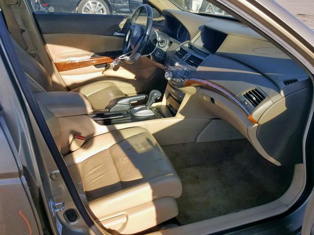 1HGCP26819A020137 - 2009 HONDA ACCORD EXL GOLD photo 5