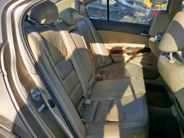 1HGCP26819A020137 - 2009 HONDA ACCORD EXL GOLD photo 6