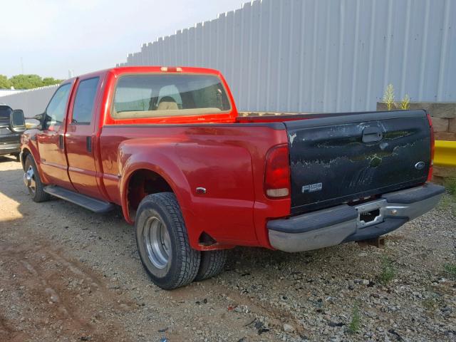 1FTWW32F9YED19973 - 2000 FORD F350 SUPER RED photo 3