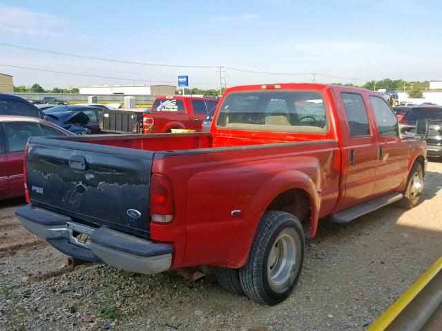 1FTWW32F9YED19973 - 2000 FORD F350 SUPER RED photo 4
