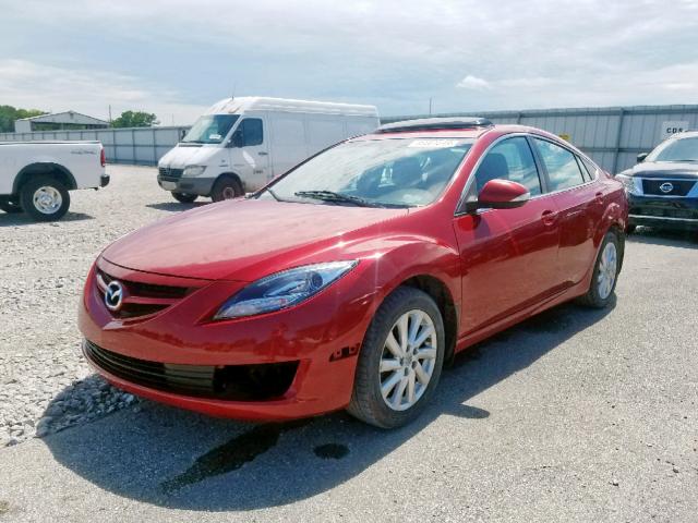 1YVHZ8CH9B5M25869 - 2011 MAZDA 6 I RED photo 2