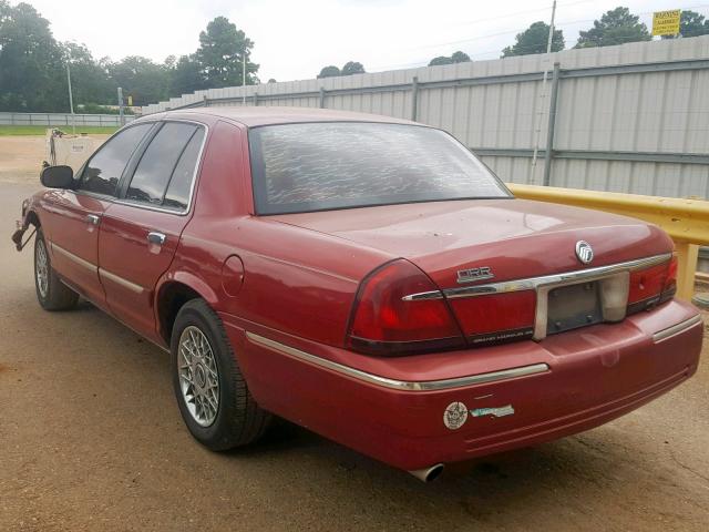 2MEFM74W2YX600200 - 2000 MERCURY GRAND MARQ RED photo 3