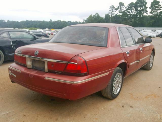 2MEFM74W2YX600200 - 2000 MERCURY GRAND MARQ RED photo 4