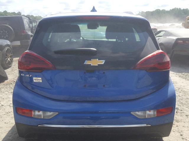 1G1FZ6S03K4121125 - 2019 CHEVROLET BOLT EV PR BLUE photo 9