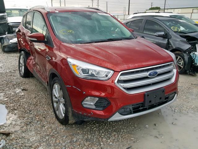 1FMCU0JD0HUD19191 - 2017 FORD ESCAPE TIT RED photo 1