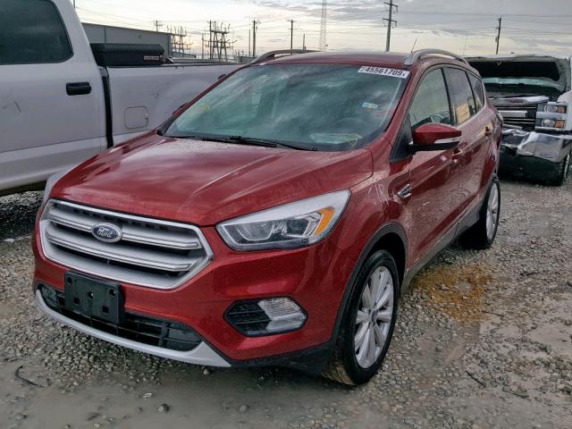 1FMCU0JD0HUD19191 - 2017 FORD ESCAPE TIT RED photo 2