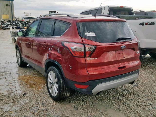 1FMCU0JD0HUD19191 - 2017 FORD ESCAPE TIT RED photo 3