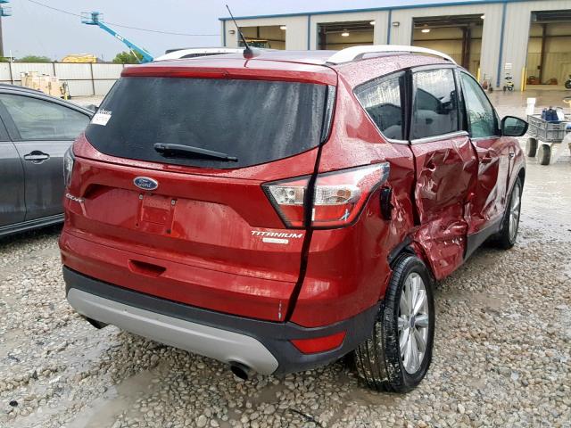 1FMCU0JD0HUD19191 - 2017 FORD ESCAPE TIT RED photo 4