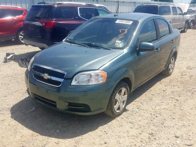 KL1TD5DE6BB137429 - 2011 CHEVROLET AVEO LS GREEN photo 2