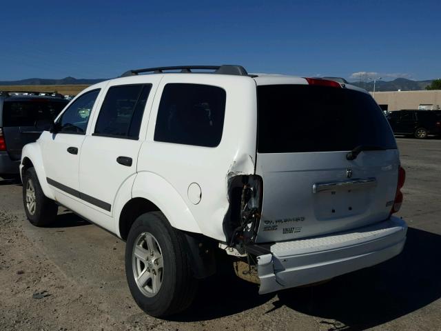 1D4HB48276F165451 - 2006 DODGE DURANGO SL WHITE photo 3