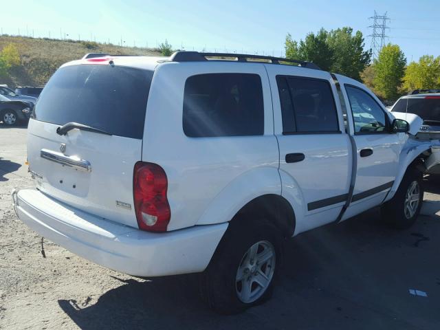 1D4HB48276F165451 - 2006 DODGE DURANGO SL WHITE photo 4