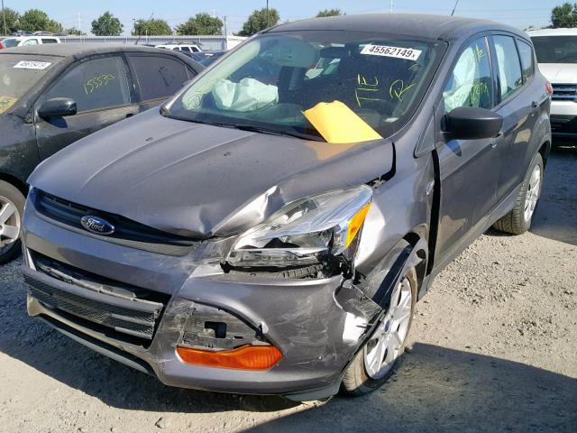 1FMCU0F70DUD39602 - 2013 FORD ESCAPE S GRAY photo 2