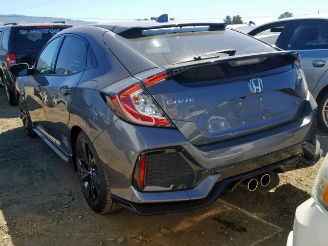 SHHFK7G43JU232776 - 2018 HONDA CIVIC SPOR GRAY photo 3