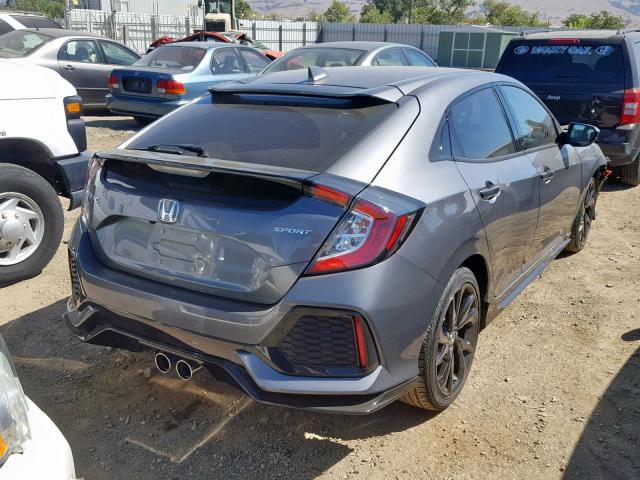 SHHFK7G43JU232776 - 2018 HONDA CIVIC SPOR GRAY photo 4