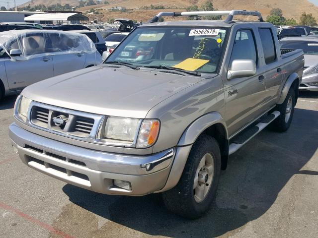 1N6ED27Y4YC412463 - 2000 NISSAN FRONTIER C BEIGE photo 2