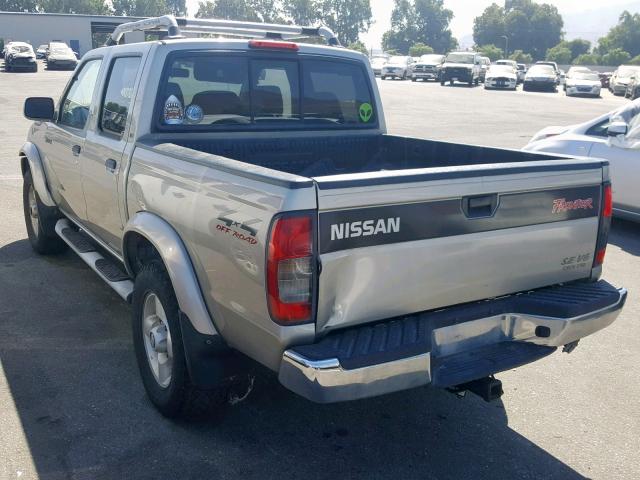 1N6ED27Y4YC412463 - 2000 NISSAN FRONTIER C BEIGE photo 3