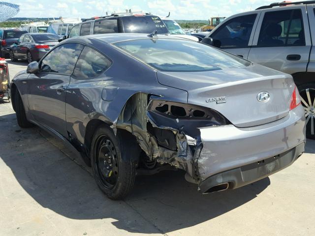 KMHHT6KDXCU072619 - 2012 HYUNDAI GENESIS CO GRAY photo 3