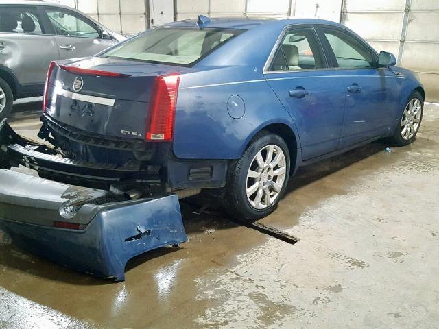 1G6DT57V890165365 - 2009 CADILLAC CTS HI FEA BLUE photo 4