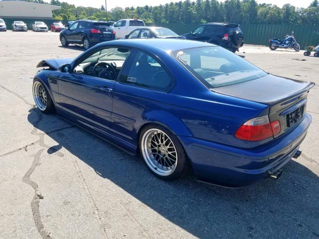 WBSBL93475PN62603 - 2005 BMW M3 BLUE photo 3