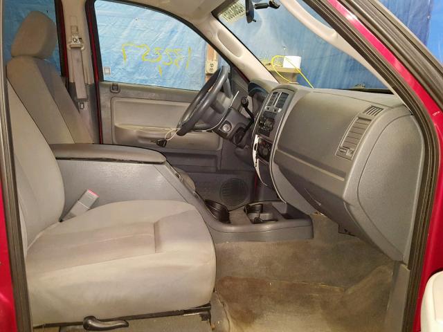 1D7HW48N36S535447 - 2006 DODGE DAKOTA QUA MAROON photo 5