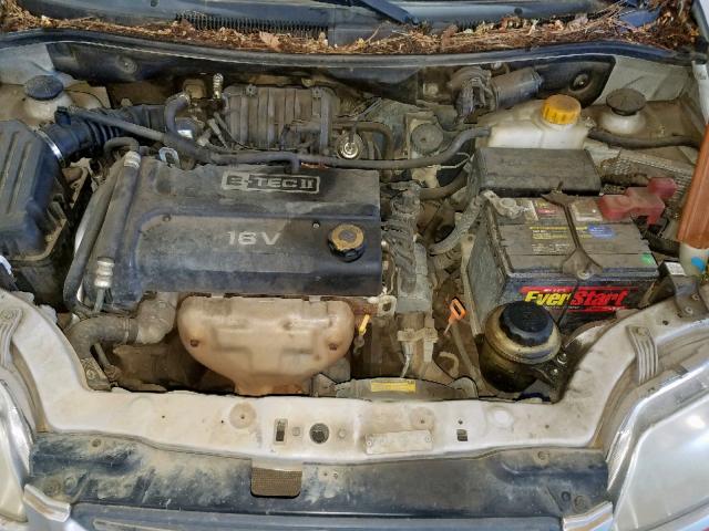 KL1TD66637B744004 - 2007 CHEVROLET AVEO BASE Күміс фото 7